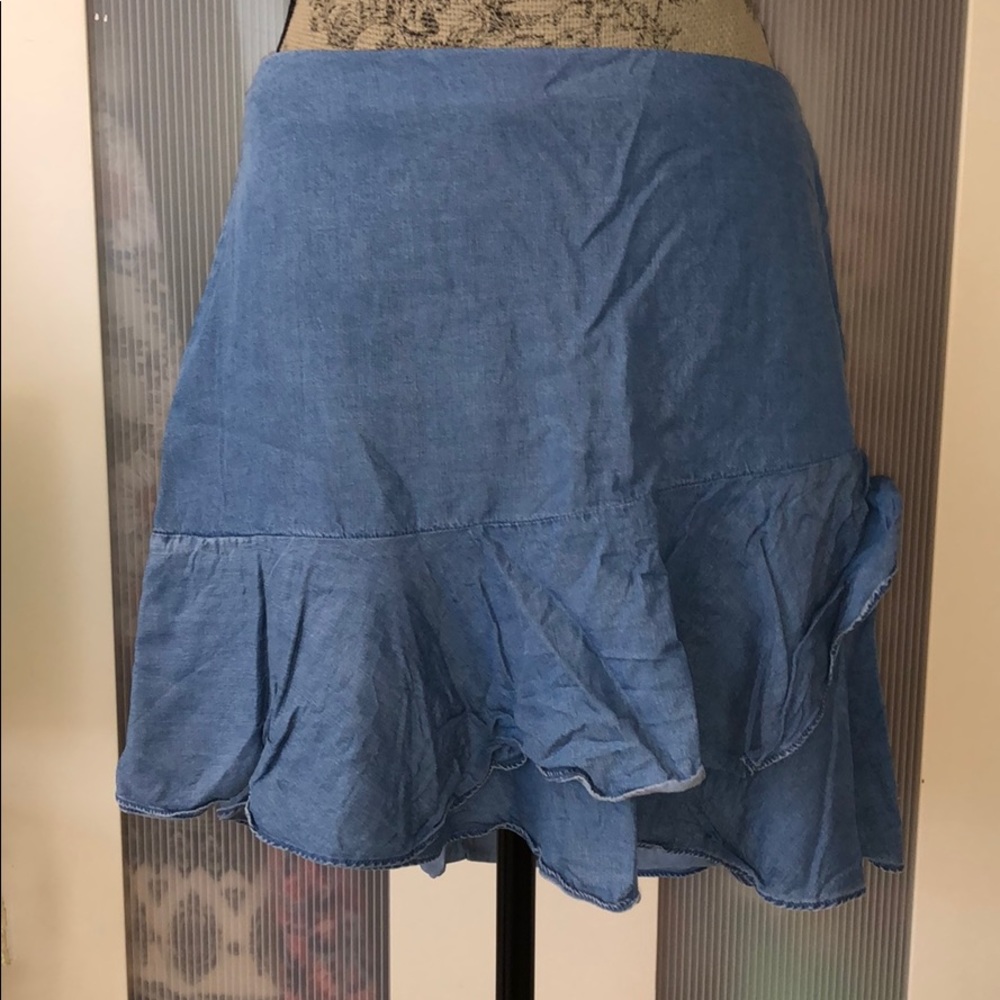 Lord and Taylor HIGHLINE denim skirt size 12